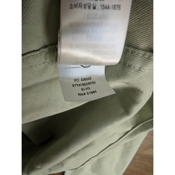 Patagonia Early Rise Stretch Fishing Shirt Womens Large Salvia Green Snap Front - Picture 5 of 5